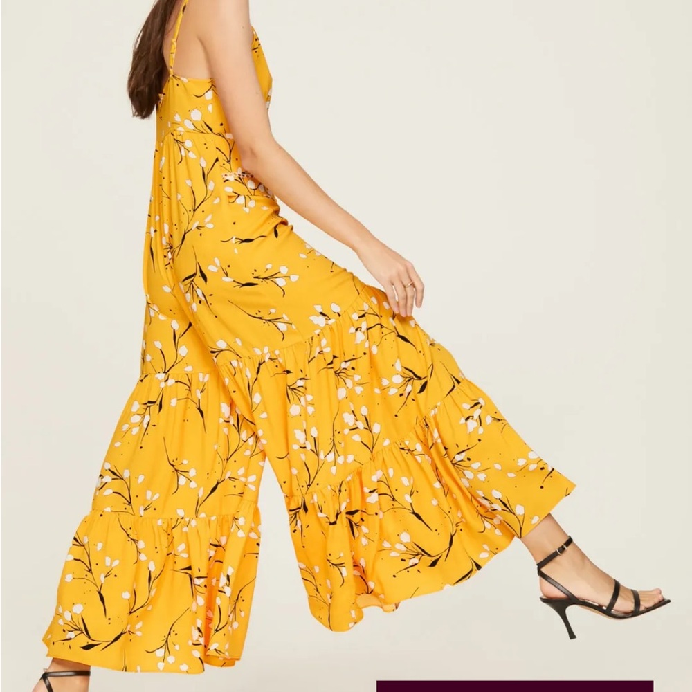 Thakoon Blue Floral Wide Leg Jumpsuit Sz 4 - Picture 8 of 8
